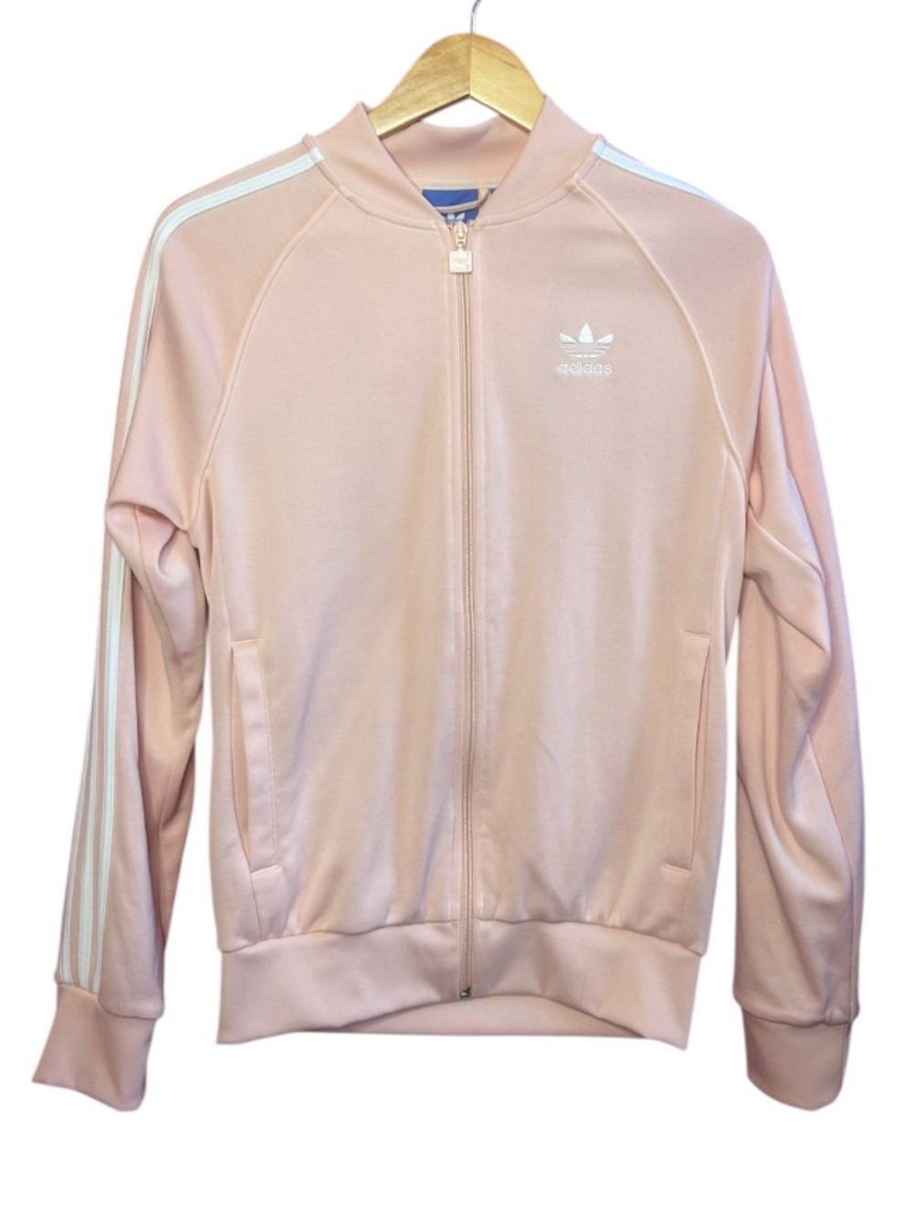 Adidas Pale Pink Tracksuit Jacket Small